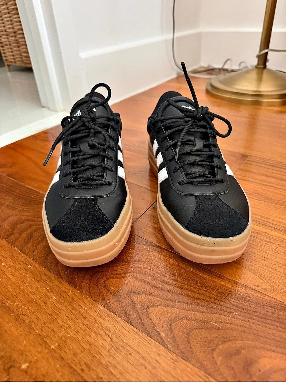 adidas VL Court Bold Shoes Women's Black & White Sneakers